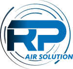 A logo for a company called rp air solution.