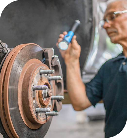 A person is watching for a break problem. | Gilmore's Auto service