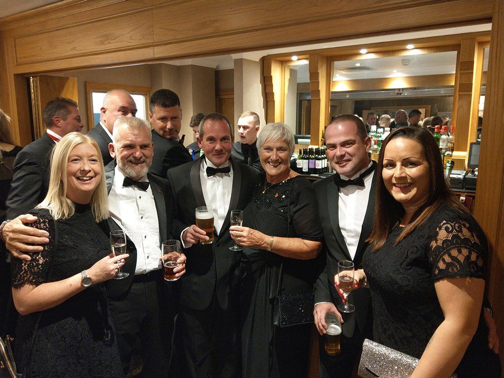 Guests enjoyed a drinks reception prior to dining