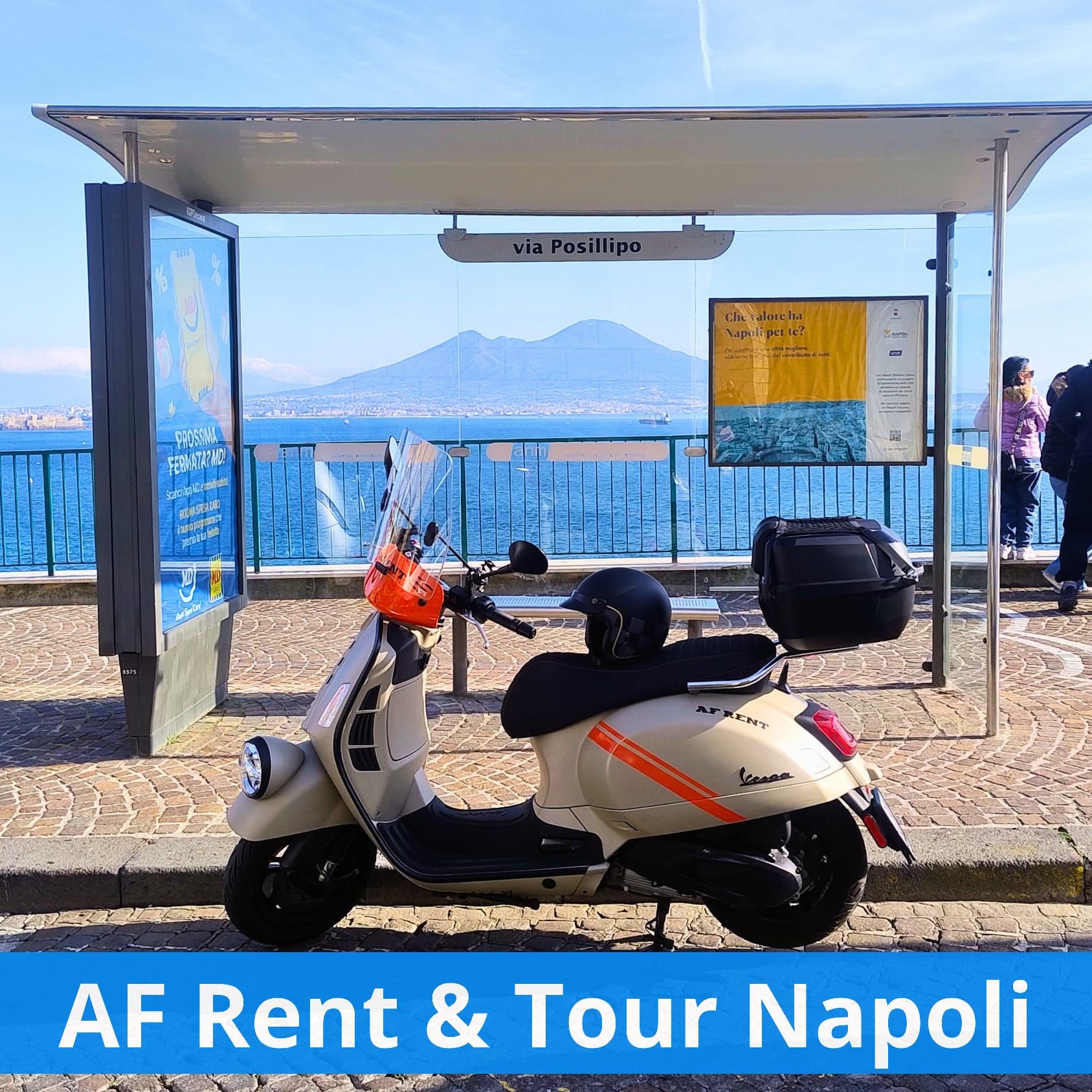 Free Naples Vespa Tour & Digital Maps - AF Rental