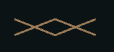 Brown diamond-like symbol on a dark background.