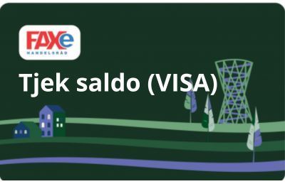 Faxe Handelsbank card, green background,