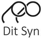 Logo for Dit Syn: abstrakte sammenflettede cirkler med teksten