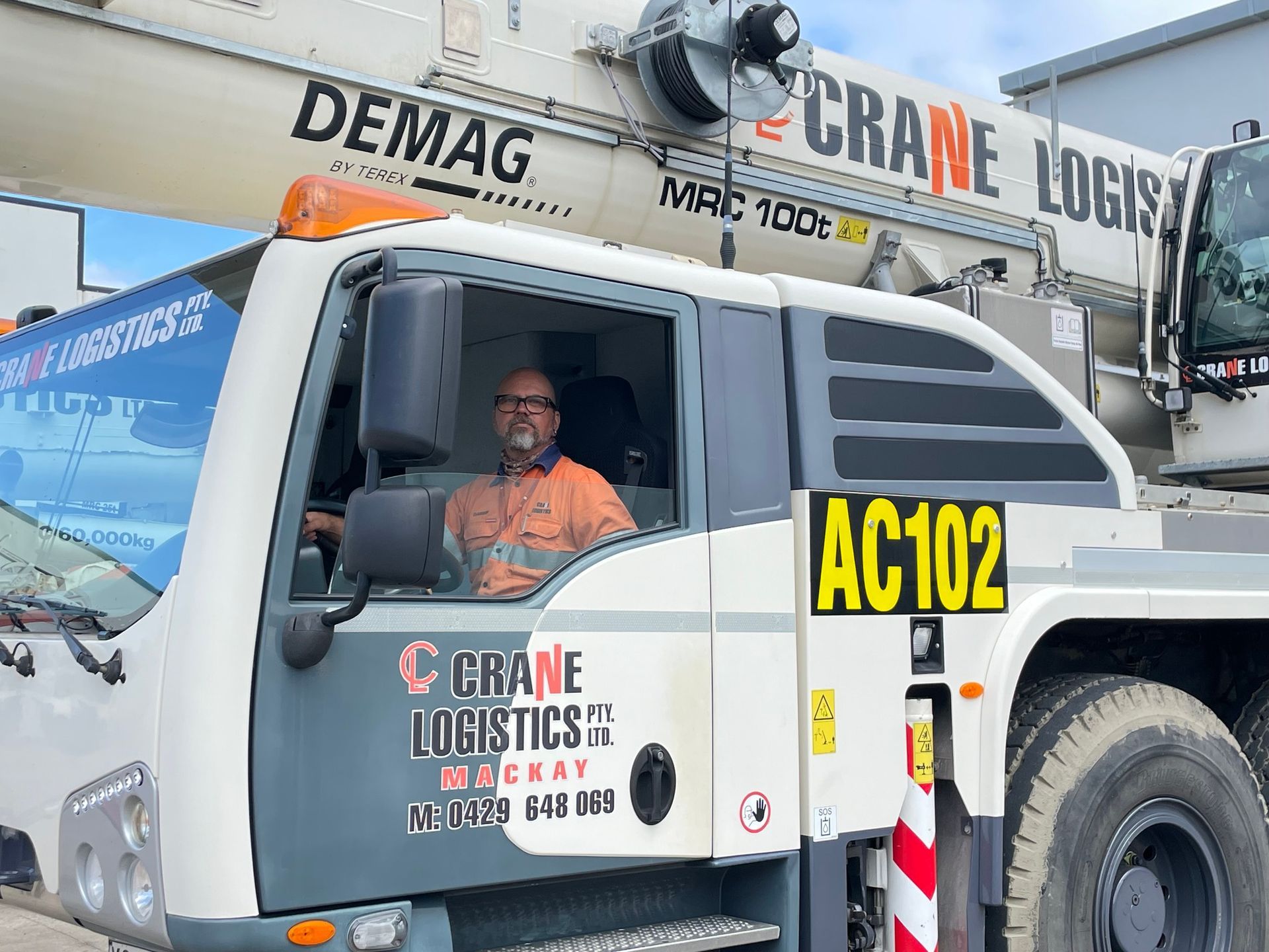 Operator Checking Crane — Cranes for Hire in Mackay, QLD