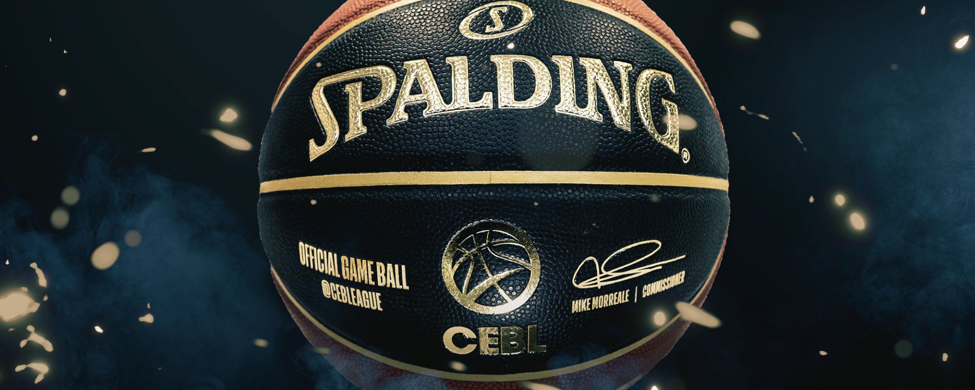 Official Gold Spalding NBA Finals Championship Basketball