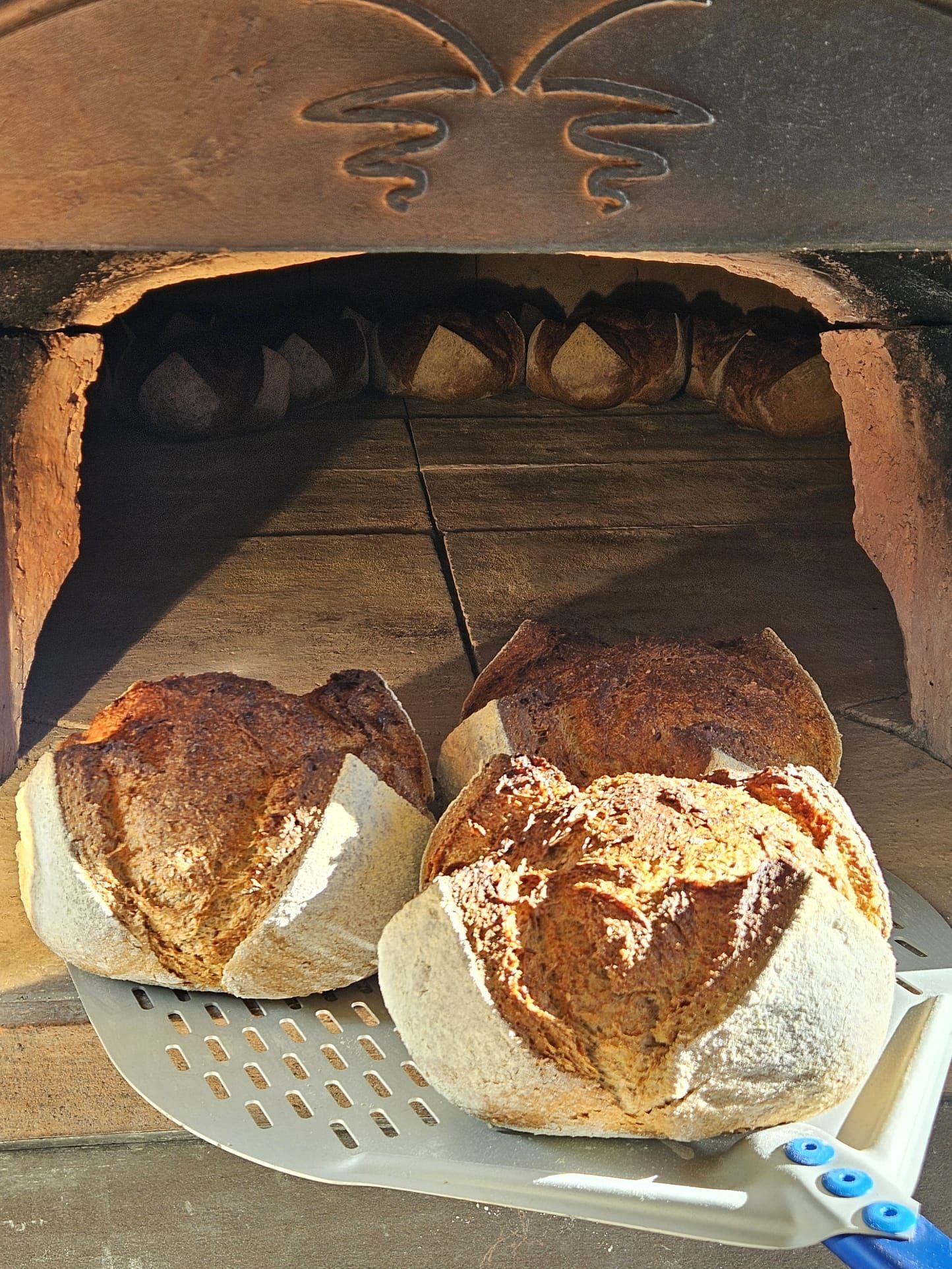 pane appena sfornato nel forno di Liussel Chamois Valle d’Aosta