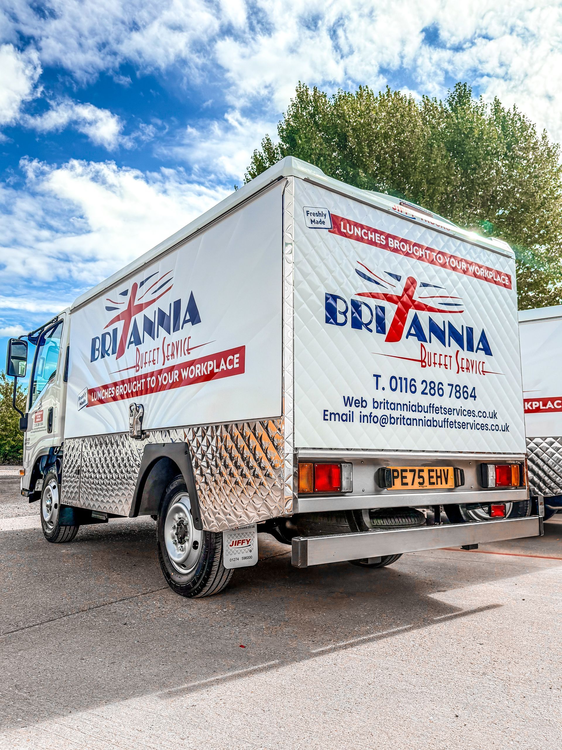 Britannia delivery truck