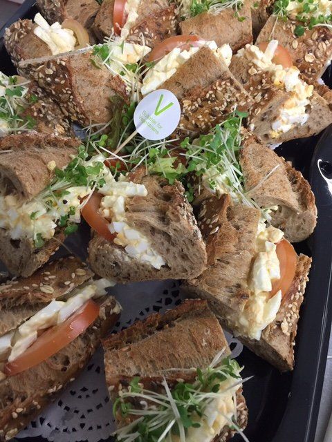 Healthy filled sandwiches