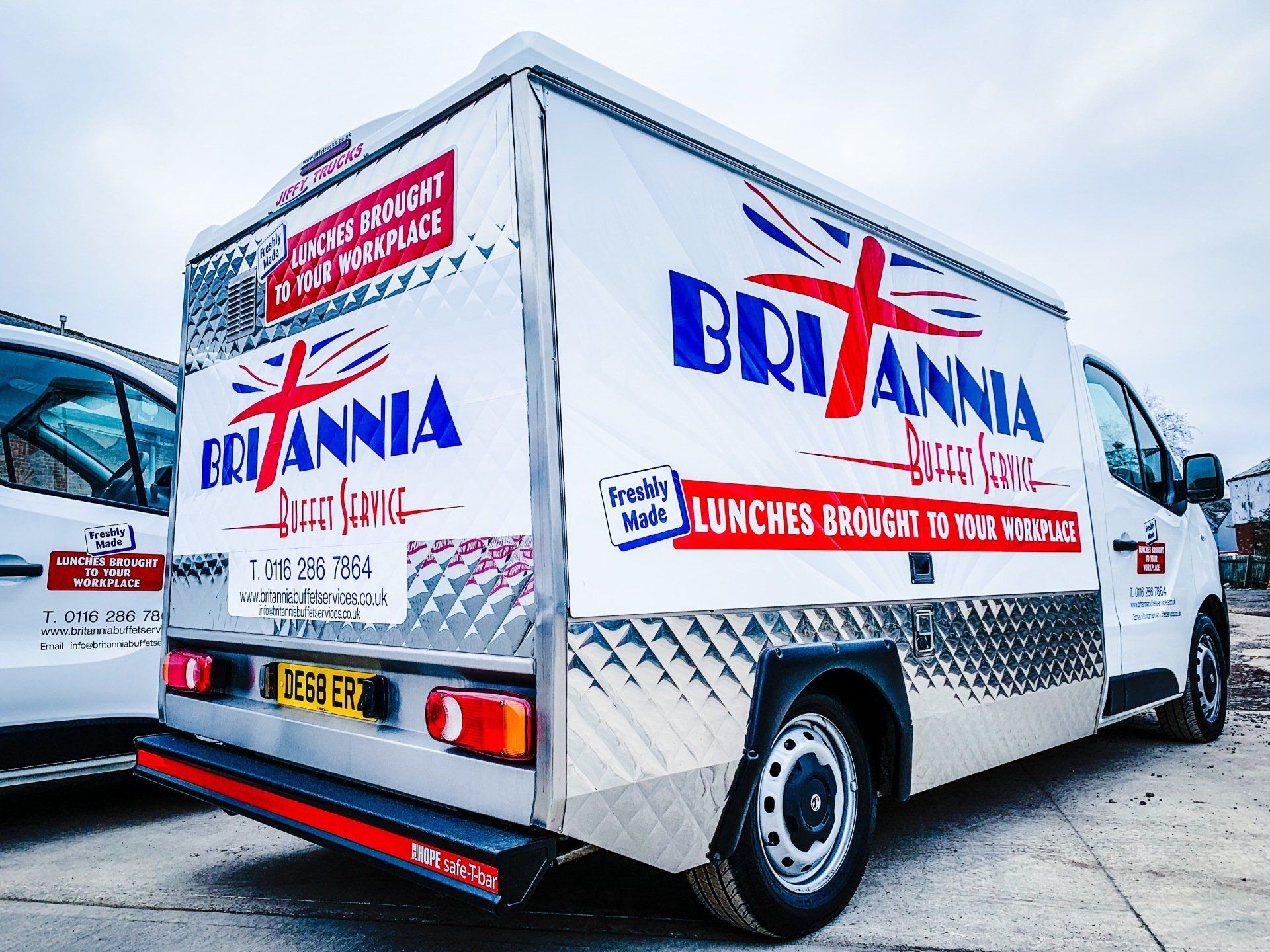 Britannia delivery truck
