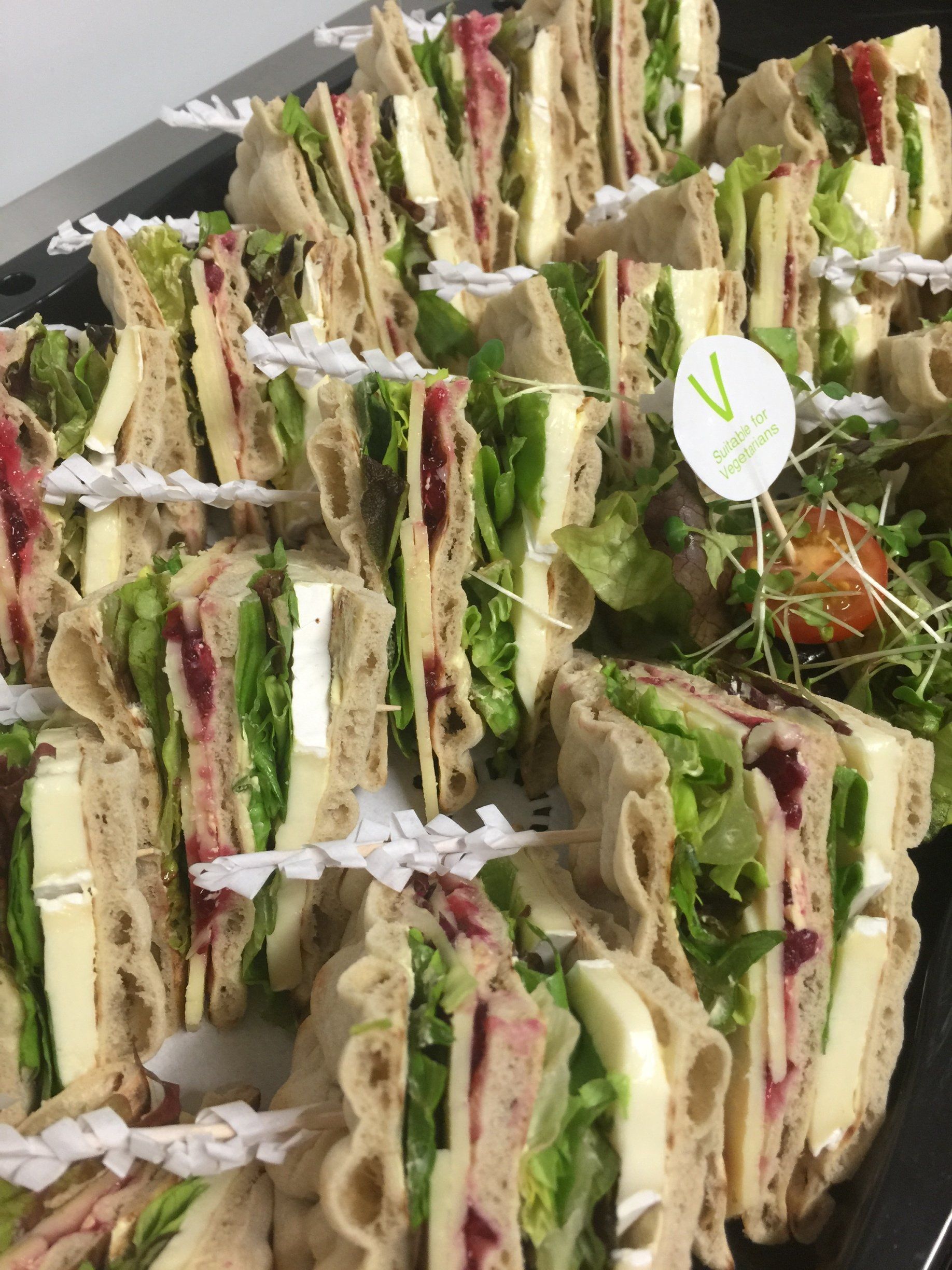 Freshly made sandwiches