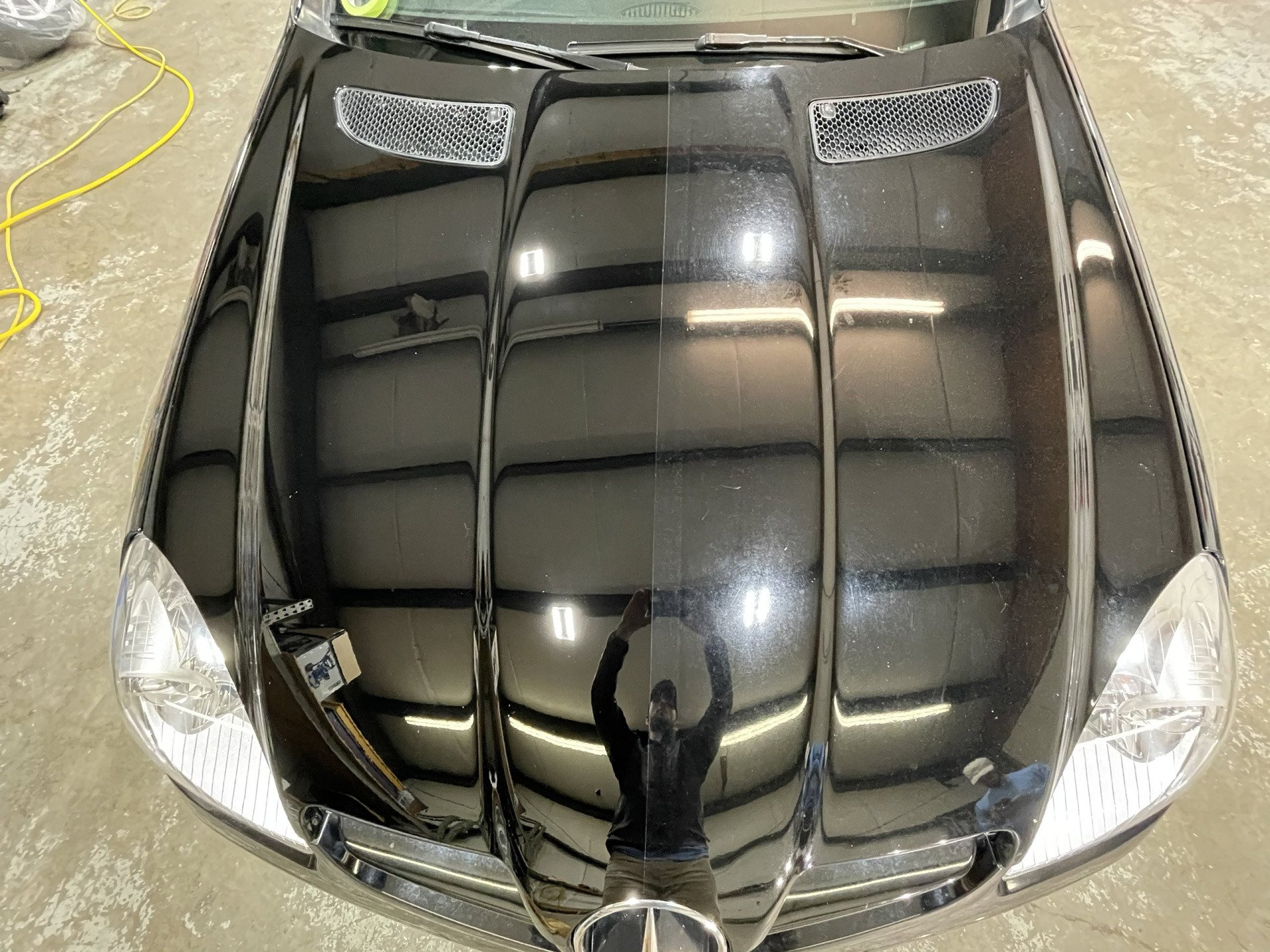 side by side paint correction mercedes