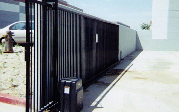 Swing slide security gate — Riverside, CA — Ross Fence Co