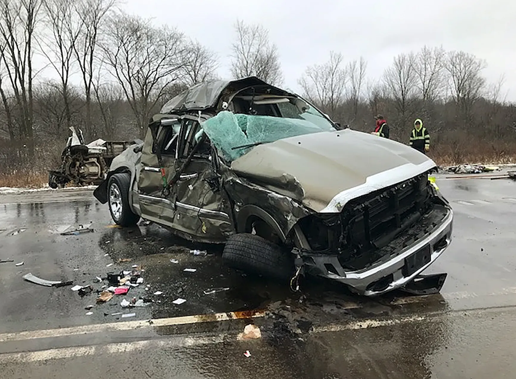 car crash towed