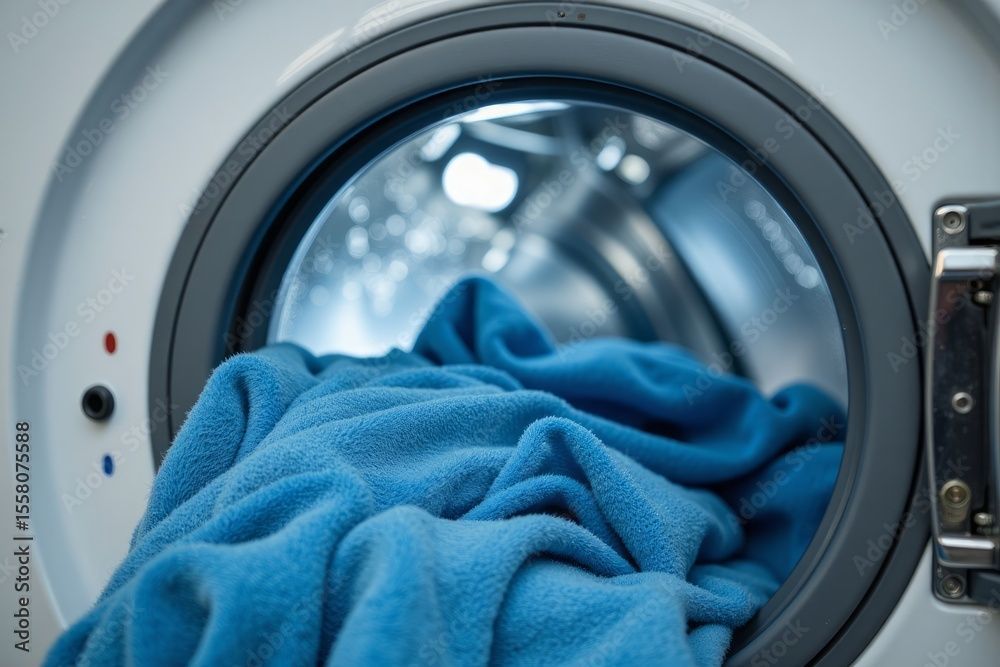 Hands connecting wires inside a washing machine, near a belt and motor.