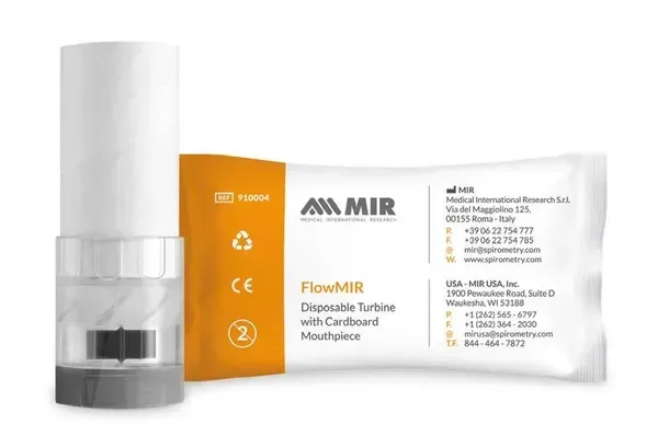 A box of disposable turbine with cardboard mouthpiece next to a tube of disposable turbine with cardboard mouthpiece.