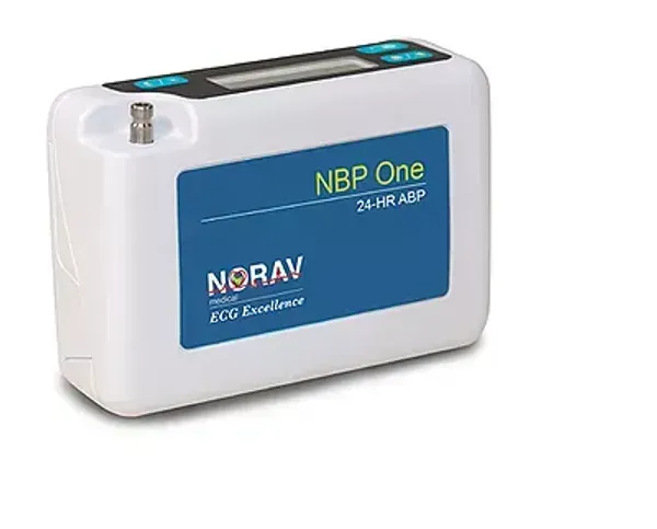 A white box with a blue label that says nbp one on it.