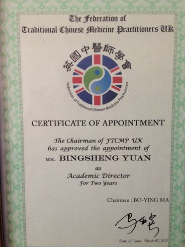 CERTIFICATE OF APPOINTMENT