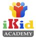 A colorful logo for ikid academy with three people