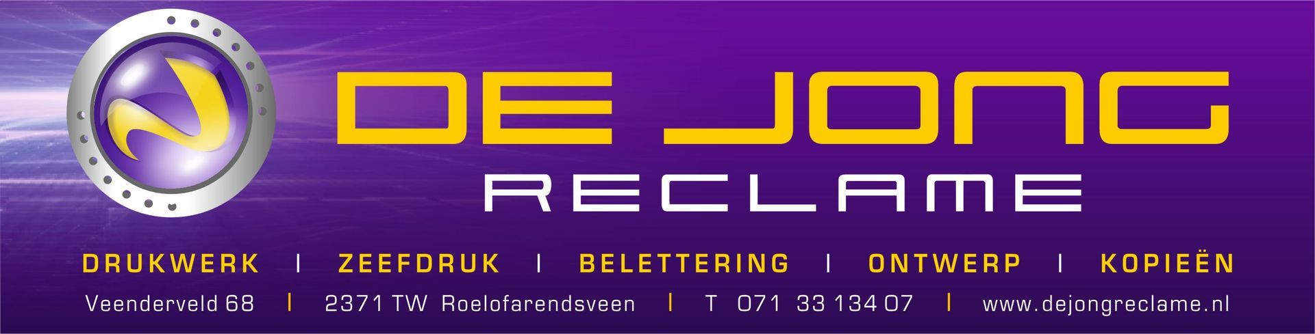 De Jong Reclame logo