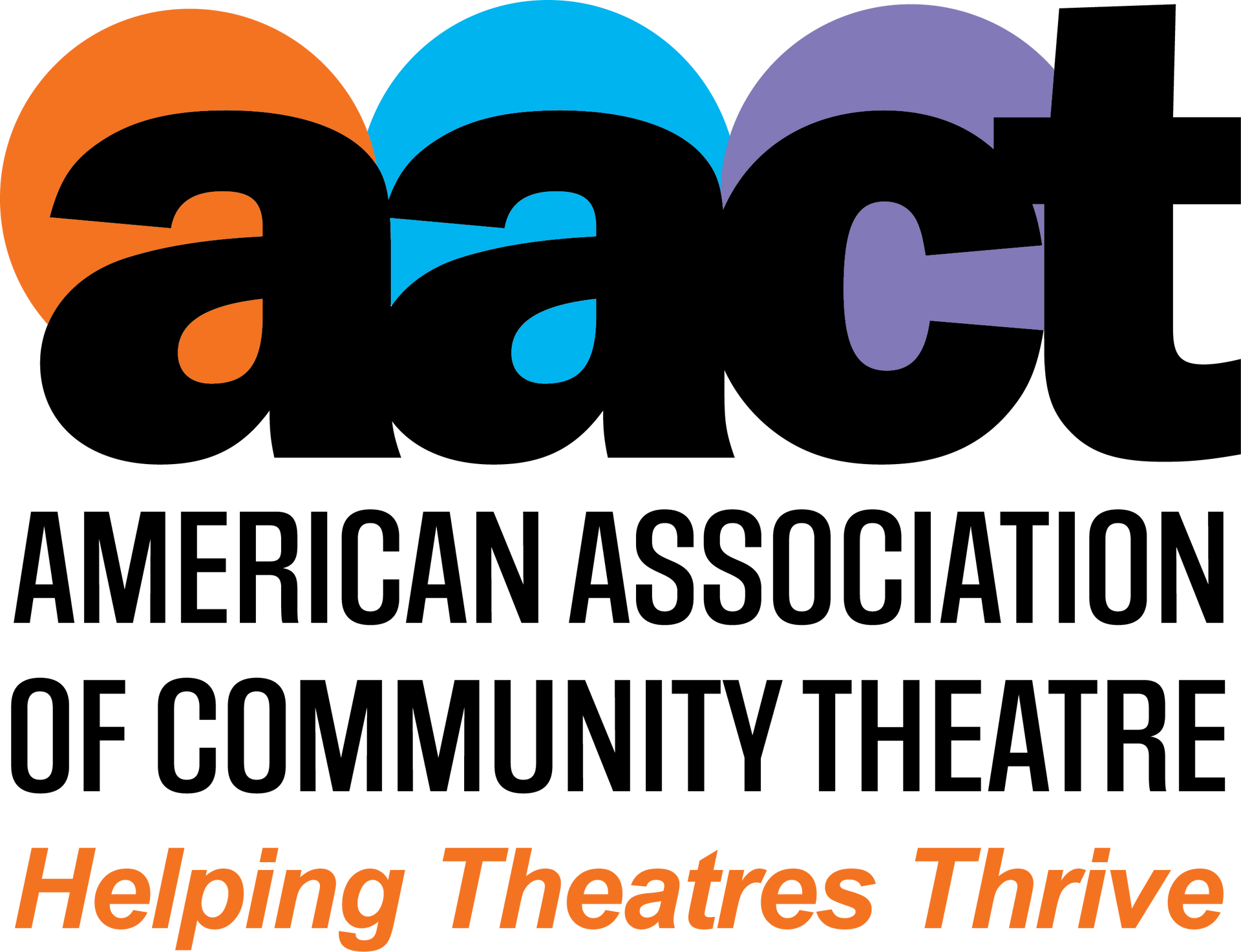 Logo for the American Association of Community Theatre, 
