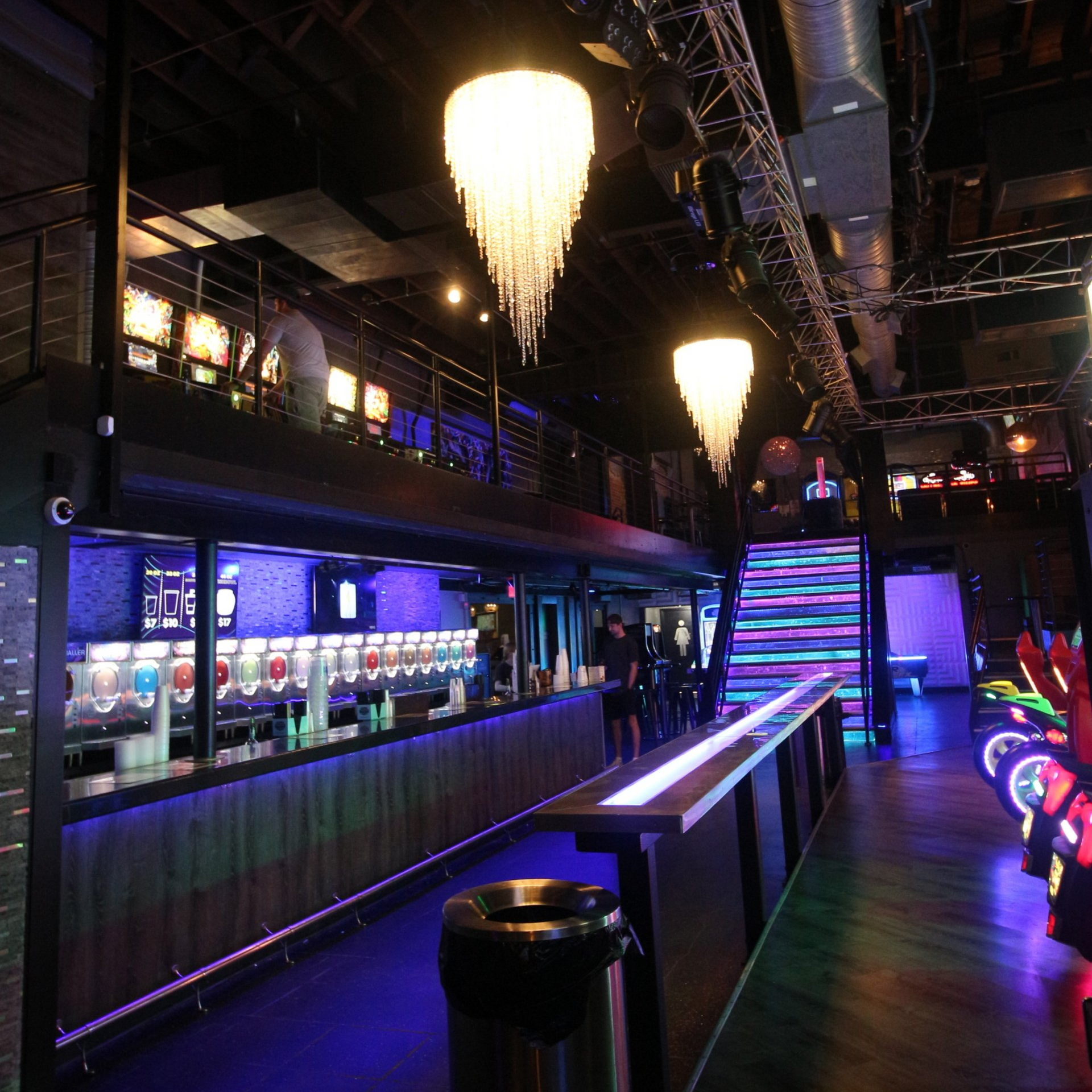 Bar at Silverball available for private events in Columbia, Missouri.