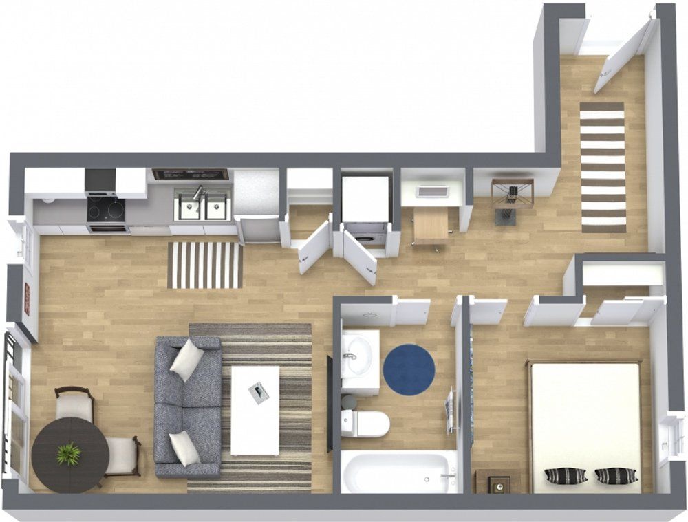 1 Bedroom Apartments