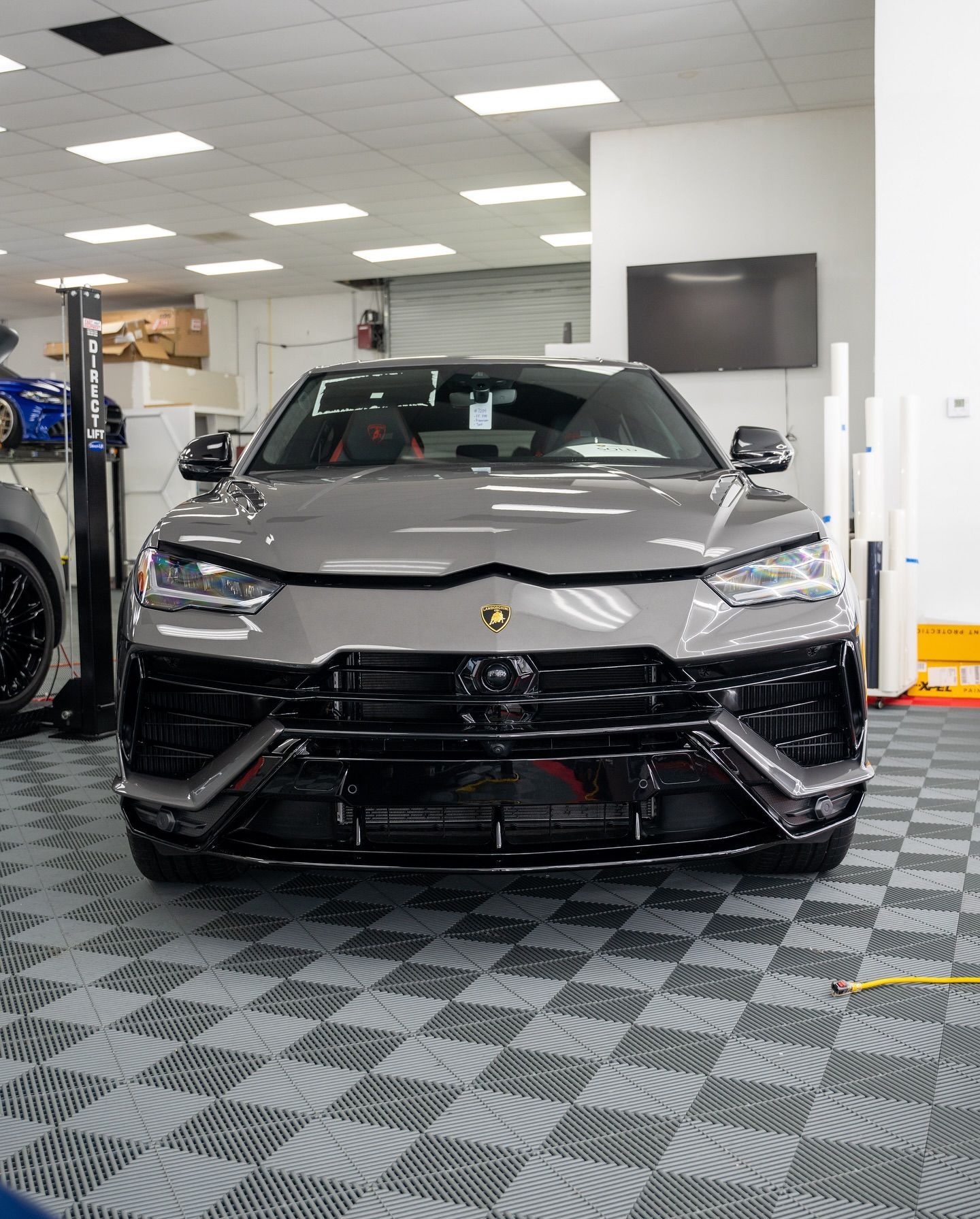 Vehicle with paint protection film