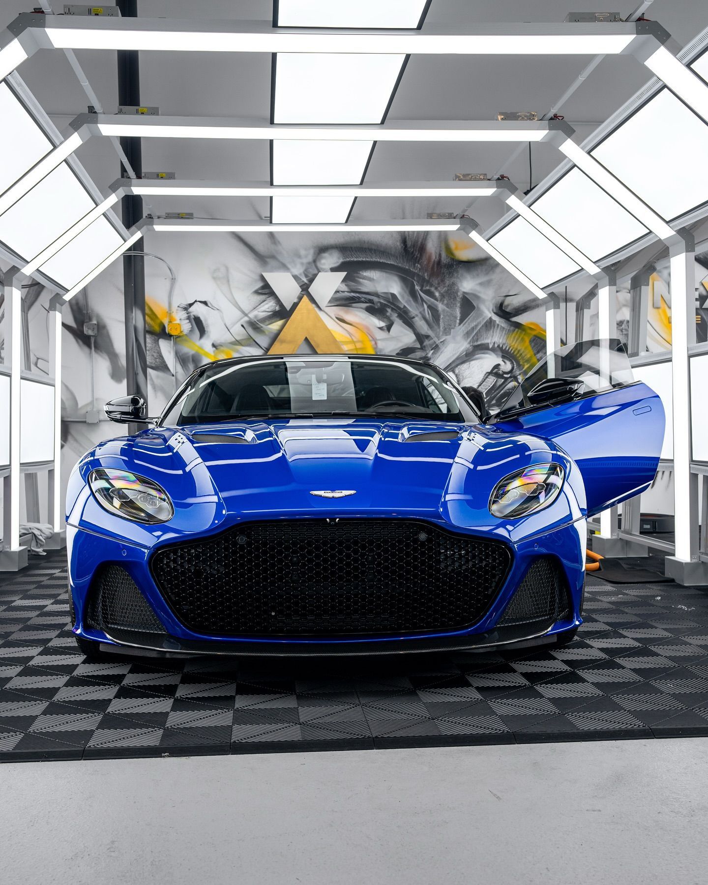 blue vehicle with ceramic coating