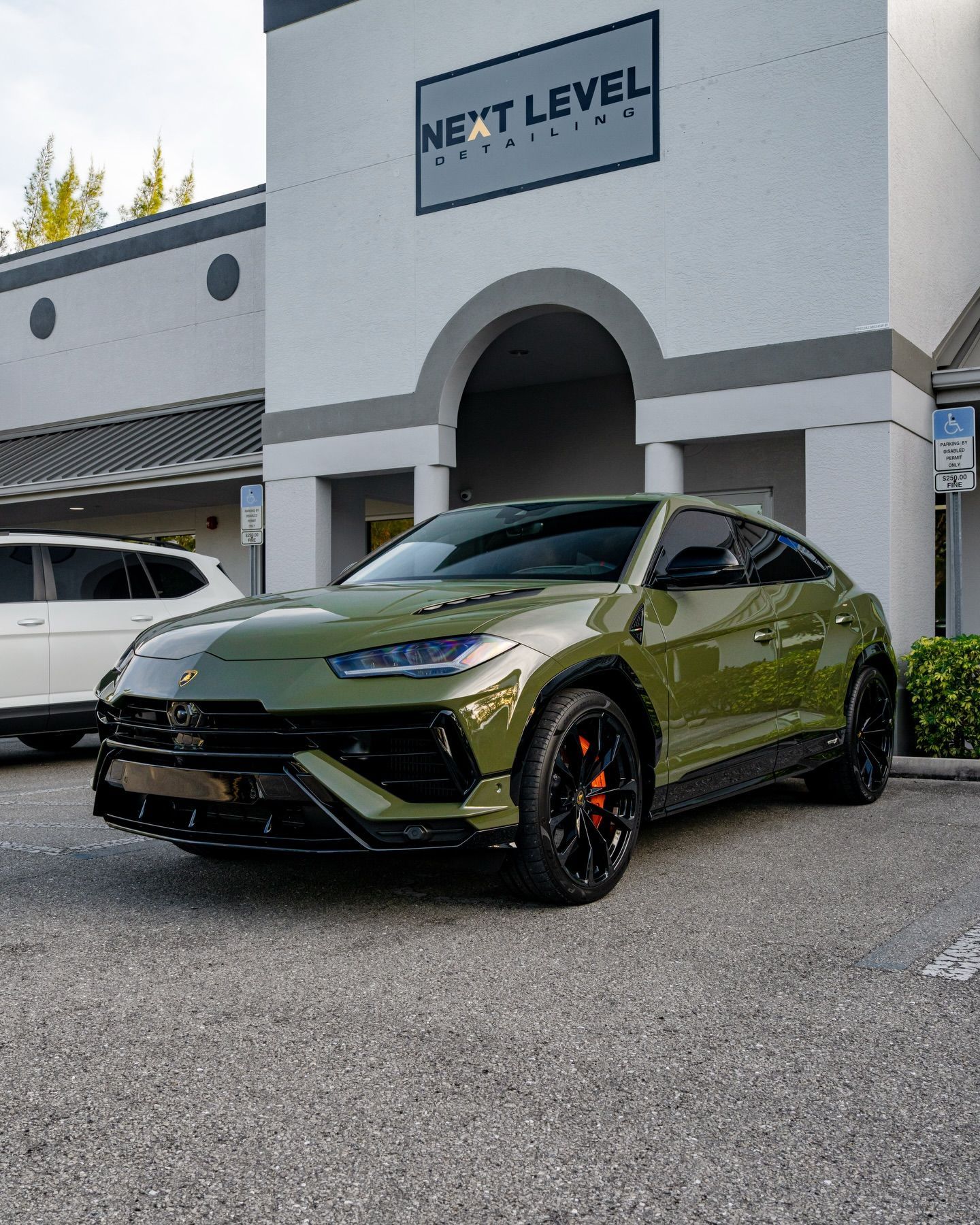 vehicle with window tinting