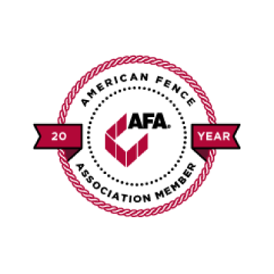 A logo for the american fence association member