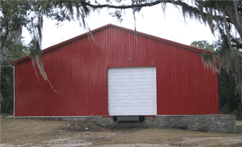 Barn red carport - Steel in Brandon, FL