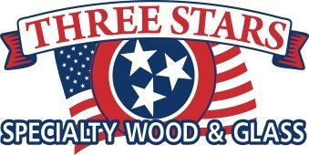 Three Stars Specialty Wood & Glass Logo