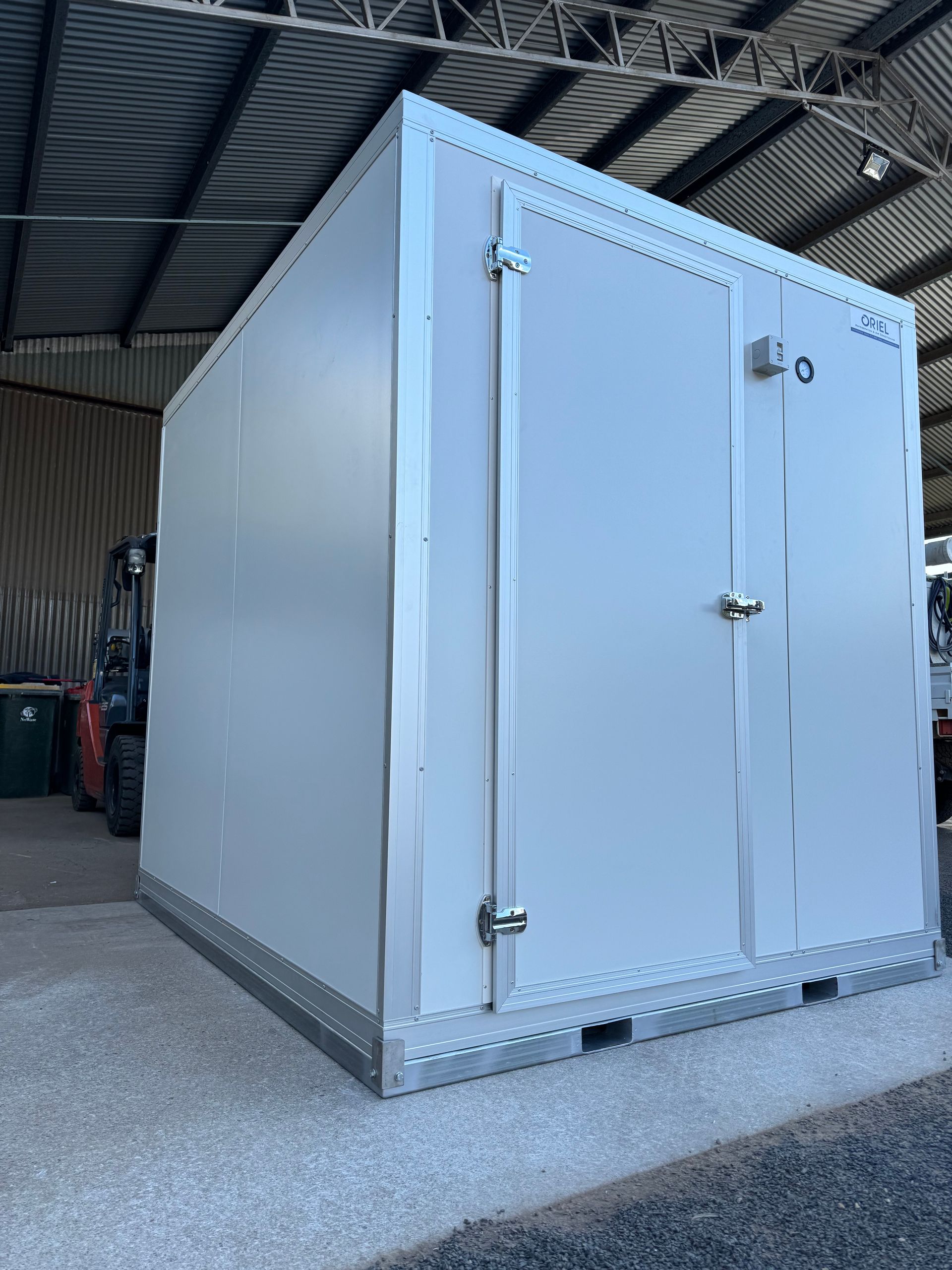 Cold Room Storage With Hooks And Tables — Oriel Refrigeration and Air Conditioning in Narromine, NSW