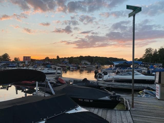 Boats Near Dockside — Mahopac, NY — Mahopac Marina