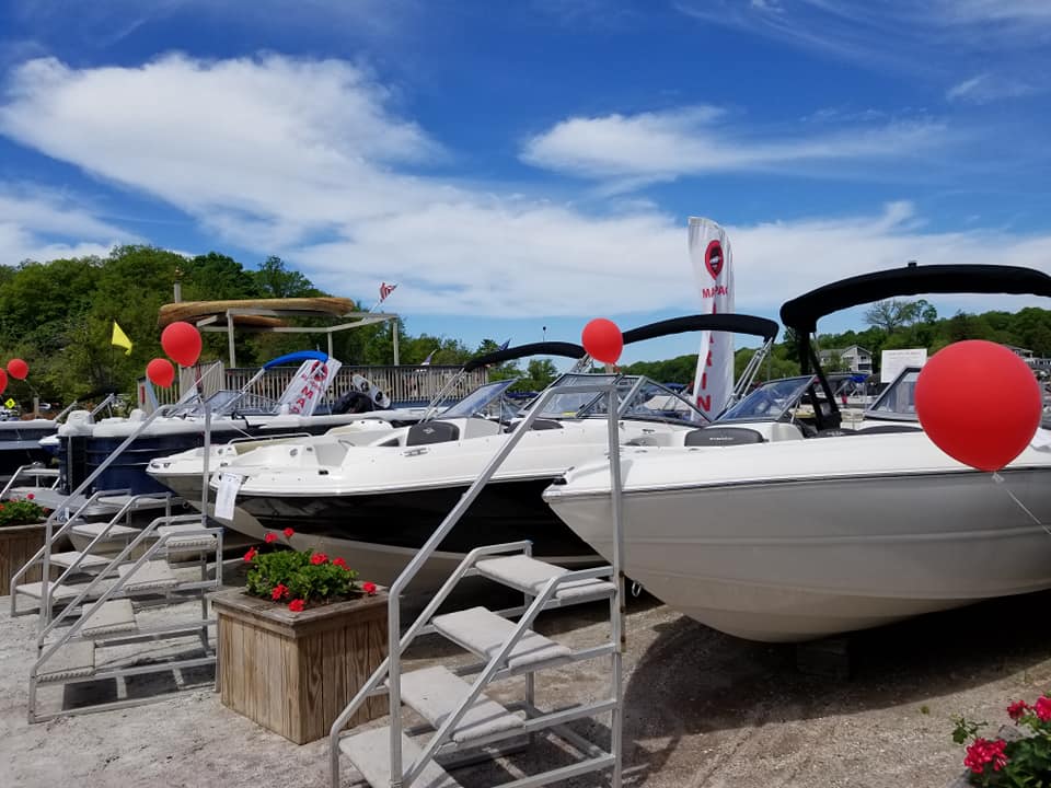 Sport Boats with Steel Stair — Mahopac, NY — Mahopac Marina