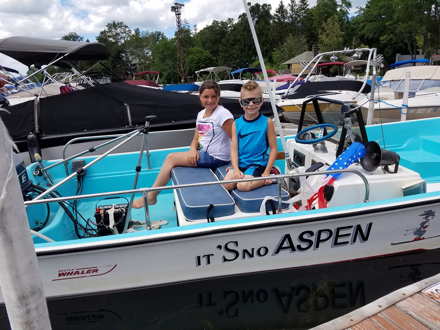 Kids on Boat — Mahopac, NY — Mahopac Marina