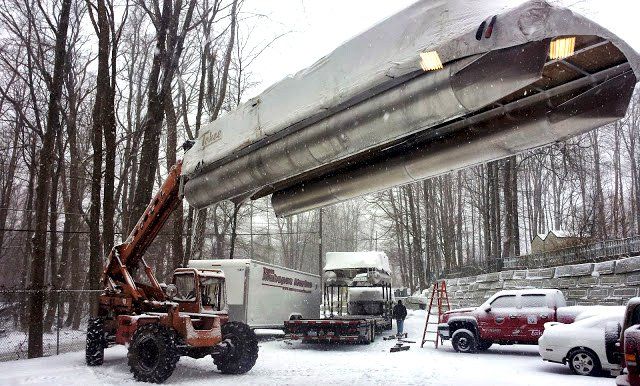 Lifting Boat — Mahopac, NY — Mahopac Marina