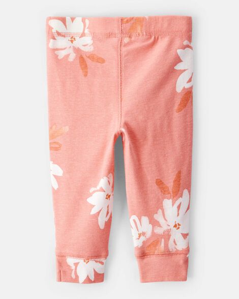Pack de 2 pantalones para bebe - Rosa/Floral - Carter´s