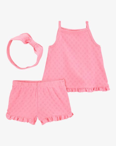 Conjunto de tres piezas Carter´s - Rosa