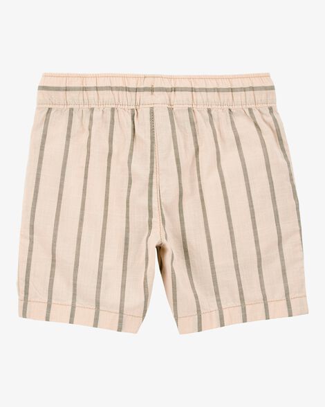 Pantalon corto a rayas con cordones Carter´s - Caqui