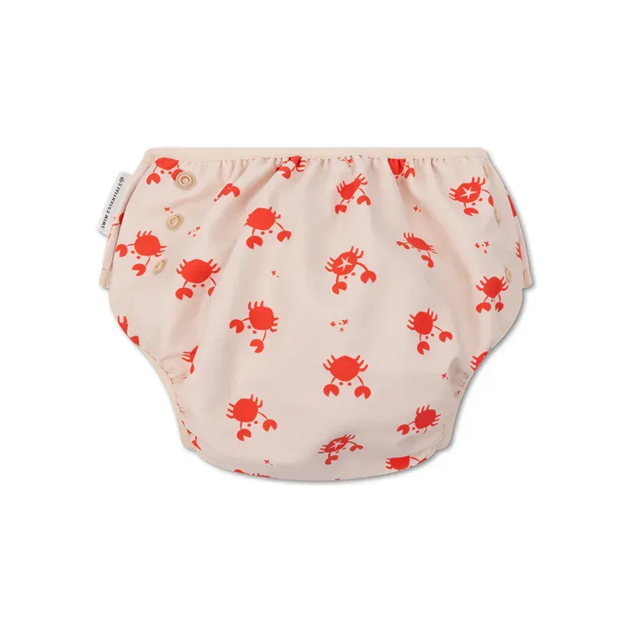 Pañal de Natación Lavable Swim Essentials - Cangrejo rojo Ajustable en Tamaño
