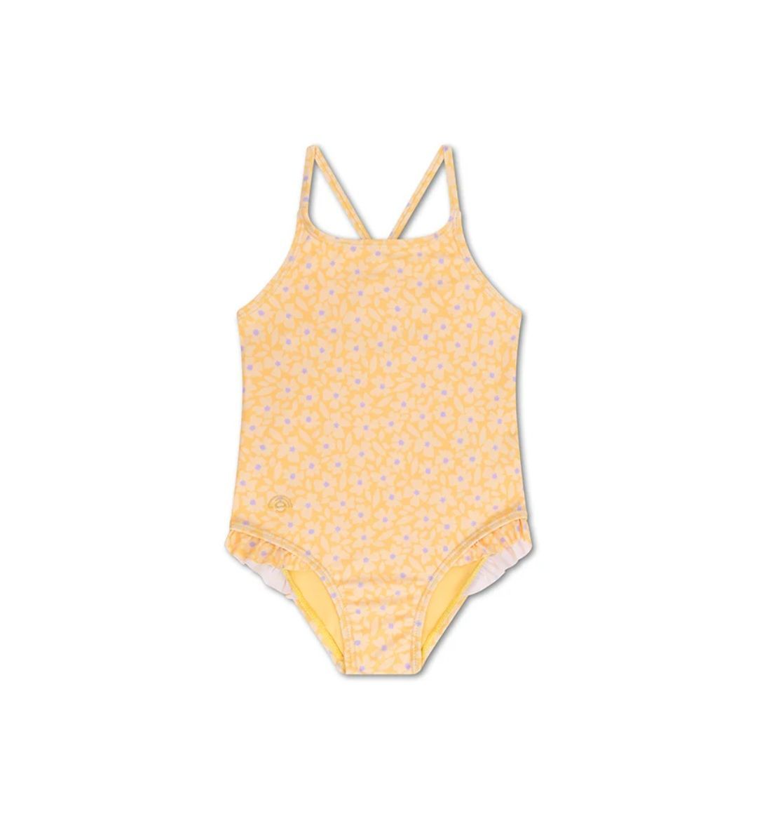 Bañador para niñas - Flores Amarillas
