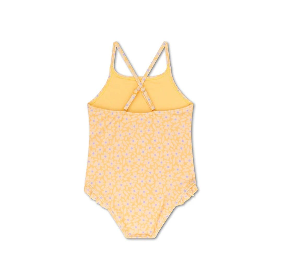 Bañador para niñas - Flores Amarillas