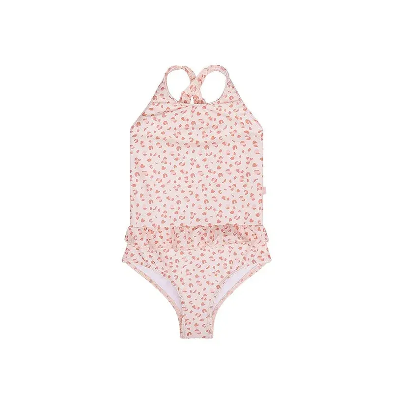 Bañador Niñas - Old Pink - Leopardo