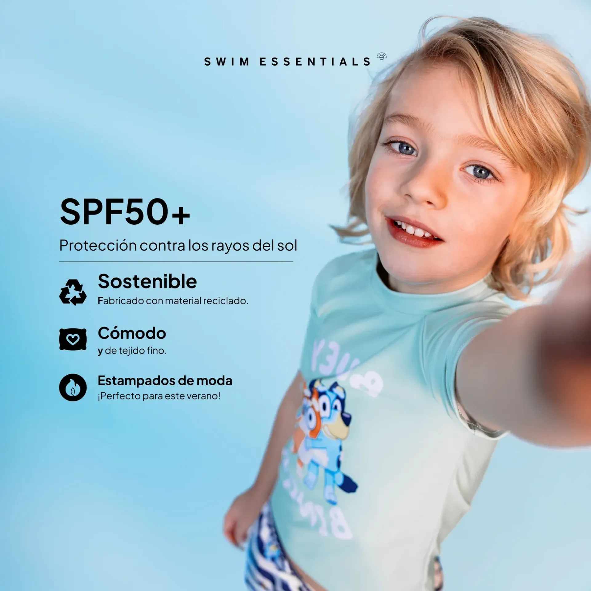 Remera mangas cortas Bluey Unisex