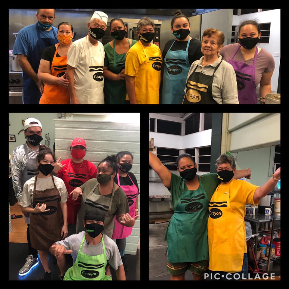 Kawamoto Store team wearing masks