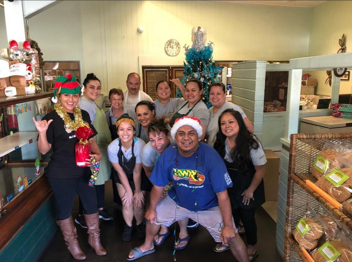 kawamoto store team during Christmas