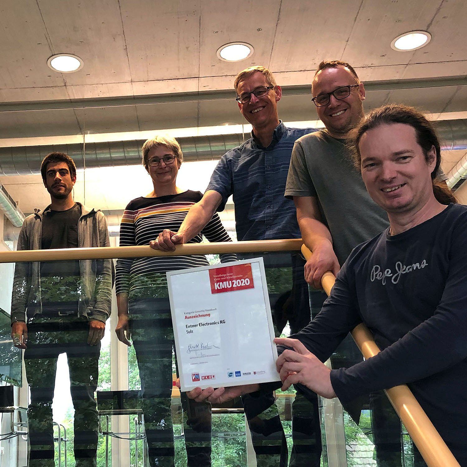 KMU 2020: Auszeichnung Kategorie Gewerbe/Handwerk: Entner Electronics GmbH