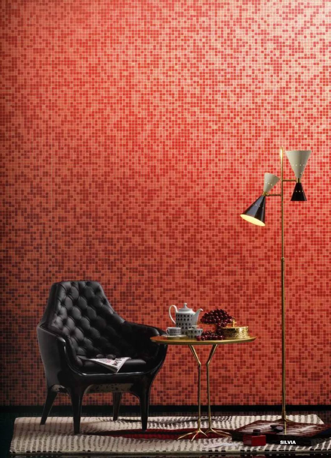 mosaique bisazza rouge orange mix 