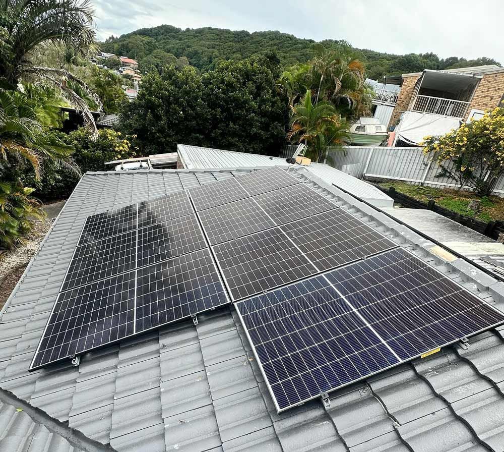 Maintained Solar Panels On Roof